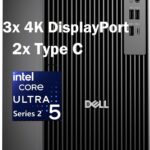 Dell Pro Tower Plus Business Desktop QBT1250, Intel Core Ultra 5 235 AI-Ready Processor, 32GB DDR5 RAM, 1TB PCIe SSD, DVDRW, 3X 4K DisplayPort, 2X Type C, WiFi Adapter, Windows 11 Pro, Office 365