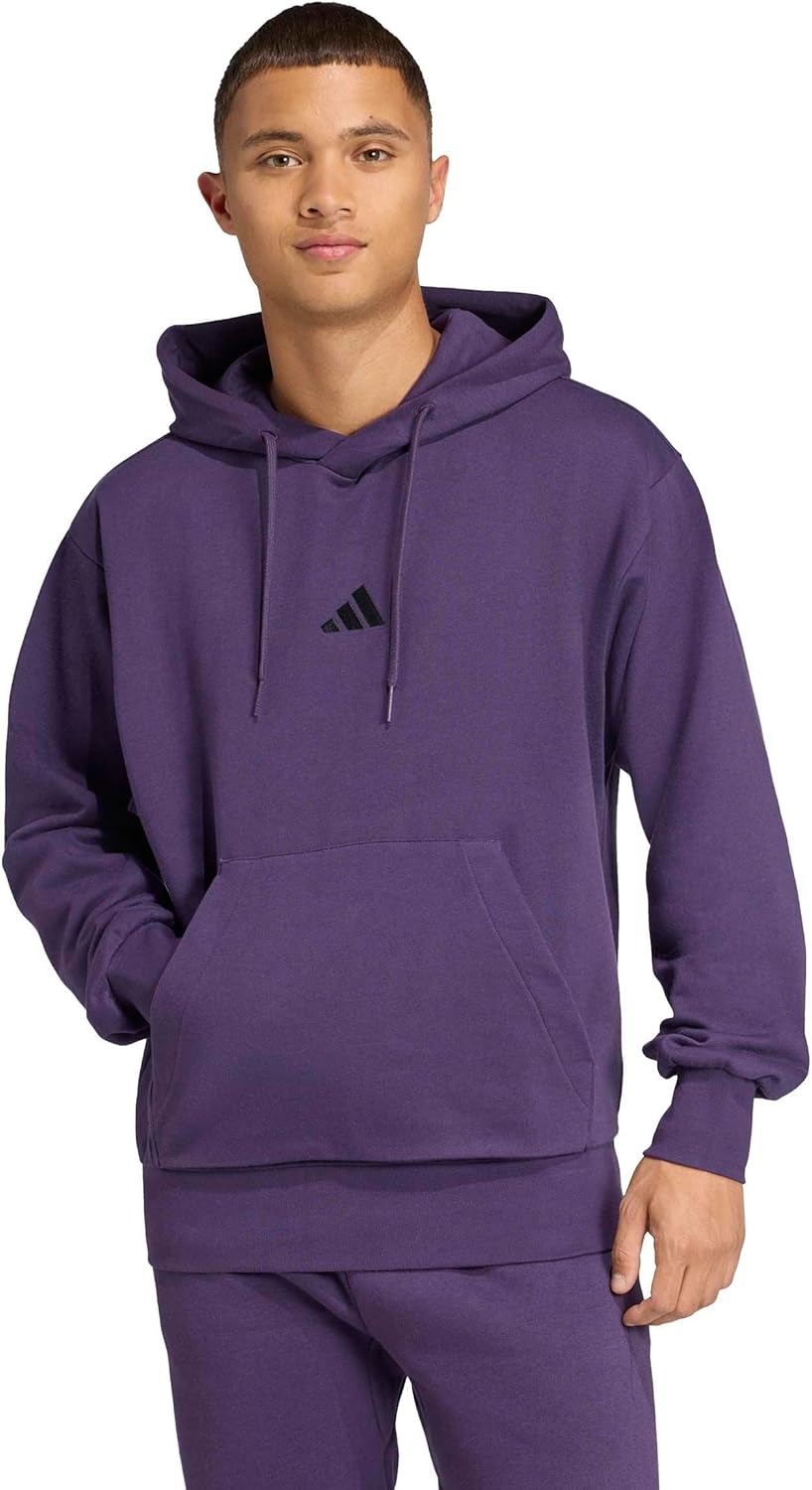 adidas Men's Essentials Feel Cozy Fleece Hoodie Sweatshirt adidas Men's Essentials Feel Cozy Fleece Hoodie Sweatshirt