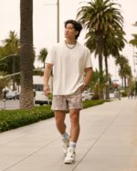 BOOMLEMON Mens Mesh Graphic Print Shorts Fashion Designer Workout Shorts Retro Casual Cool Streetwear Short Pants - Image 6