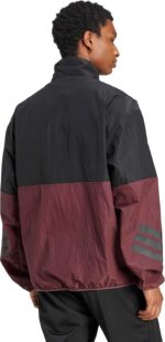 adidas Men's Size Future Icons 3-Stripes Woven Half-Zip Sweatshirt - Image 2