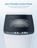 Midea Portable Washing Machine, 0.9 cu. ft with 6 Cycles, Drum Clean, Quick, Stainless Steel Tub, Transparent Lid, LED Display Washing Machine, White - Image 4