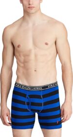 POLO RALPH LAUREN Underwear Boxer Brief, 3-Pack, Stretch Classic Fit, Moisture Wicking Pouch, Regular, Trunk & Long Leg - Image 4