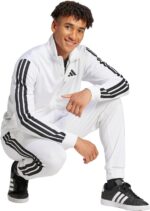 adidas mens Essentials Warm-up 3-stripes Track Top - Image 3