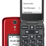 LIVELY Jitterbug Flip2 - Flip Cell Phone for Seniors - Not Compatible with Other Wireless Carriers - Must Be Activated Phone Plan - No SIM Needed - Red Flip Phone