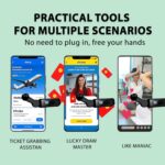 Rechargeable Auto Clicker for Smart Phone, Phone Screen Device Speed Clicker for iPhone iPad Apps, Fast Click Continuous Click for Tiktok, Live Broadcasts Likes, Lightning Deal - Image 9