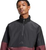 adidas Men's Size Future Icons 3-Stripes Woven Half-Zip Sweatshirt - Image 5