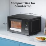 COMFEE' EM720CPL-PMB Countertop Microwave Oven with Sound On/Off, ECO Mode and Easy One-Touch Buttons, 0.7cu.ft, 700W, Black - Image 5