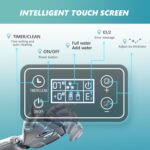 EUHOMY Ice Cube Maker Machine Countertop, 2 Ways to Add Water, 45Lbs/Day 24 Pcs Ready in 13 Mins, Self-Cleaning Portable Compact, with Ice Scoop & Basket, Perfect for Home/Kitchen/Office/Bar - Image 5