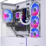 Skytech Gaming Archangel 5 Gaming PC, AMD Ryzen 7 7800X3D 4.2GHz, NVIDIA RTX 5060 Ti 16GB, 1TB NVMe SSD, 32GB DDR5 RAM 6000, 750W Gold PSU, 360 ARGB AIO, Wi-Fi, Win 11, Desktop
