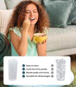 Nugget Ice Maker Countertop, Silonn Chewable Pellet Ice Machine with Self-Cleanin Function, 33lbs/24H Portable Ice Makers for Home Kitchen Officce, Black - Image 2