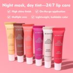 KIMUSE 6 Pcs Tinted Lip Butter Hydration Balm Set, 6 Flavored Shades Hydrating Plumping Gloss with Hyaluronic Acid & Vitamin E, Sheer Tint, Non-Sticky | Vegan Lip Care Makeup for Dry Lips & Daily - Image 9