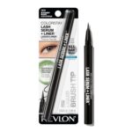 REVLON ColorStay Lash Serum + Liner, Waterproof Eyeliner, Healthier Looking Eyelashes, Smudge-Resistant Flexible Brush Tip, 001 Blackest Black