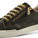 JATAREA Women's Fashion Sneakers – Genuine Leather Casual Shoes, Comfortable Cushioned Insole, Stylish Lifestyle, Lightweight & Durable Travel Sneakers