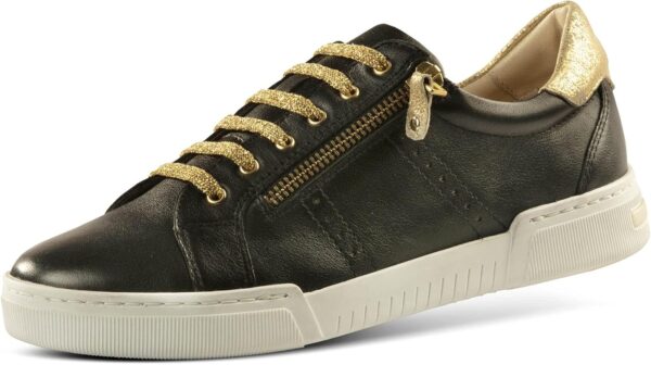 JATAREA Women's Fashion Sneakers – Genuine Leather Casual Shoes, Comfortable Cushioned Insole, Stylish Lifestyle, Lightweight & Durable Travel Sneakers