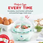 Dash Rapid Egg Cooker - Boiler, Poacher & Steamer - Includes Measuring & Recipe Guide - Dishwasher Safe - BPA Free - Holds 7 Eggs, Aqua - Image 3