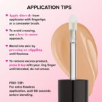 Suggest a better title and return a single title only without any other comments: Too Faced Born This Way Super Coverage Multi-Use Concealer | Full Coverage, Non-Comedogenic, Oil Free + Long Lasting Concealer | Hyaluronic Acid, Coconut Water + Alpine Rose - Image 8