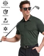 TELALEO 4/5 Pack Mens Polo Shirts Quick Dry Short Sleeve Golf T Shirt Performance Moisture Wicking Casual Workout - Image 2