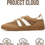 Project Cloud 100% Genuine Leather Casual Sneakers for Women - Memory Foam Insoles Lace-Up Womens Shoes & Lightweight Women's Fashion Sneakers - Slip On Shoes for Women Footwear (Verdy) - Image 3