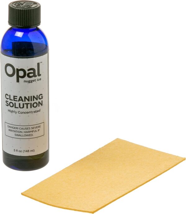 GE Profile Opal | Cleaning Supplies Kit for Opal Nugget Ice Maker | Ice Machine Cleaner Kit Includes (1) 5 oz Bottles of Cleaning Solution, (1) Cleaning Sponge