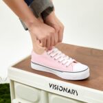 ZGR Womens White Tennis Shoes for Women,Lace up Canvas Sneakers,Casual Walking Canvas Shoes - Image 8