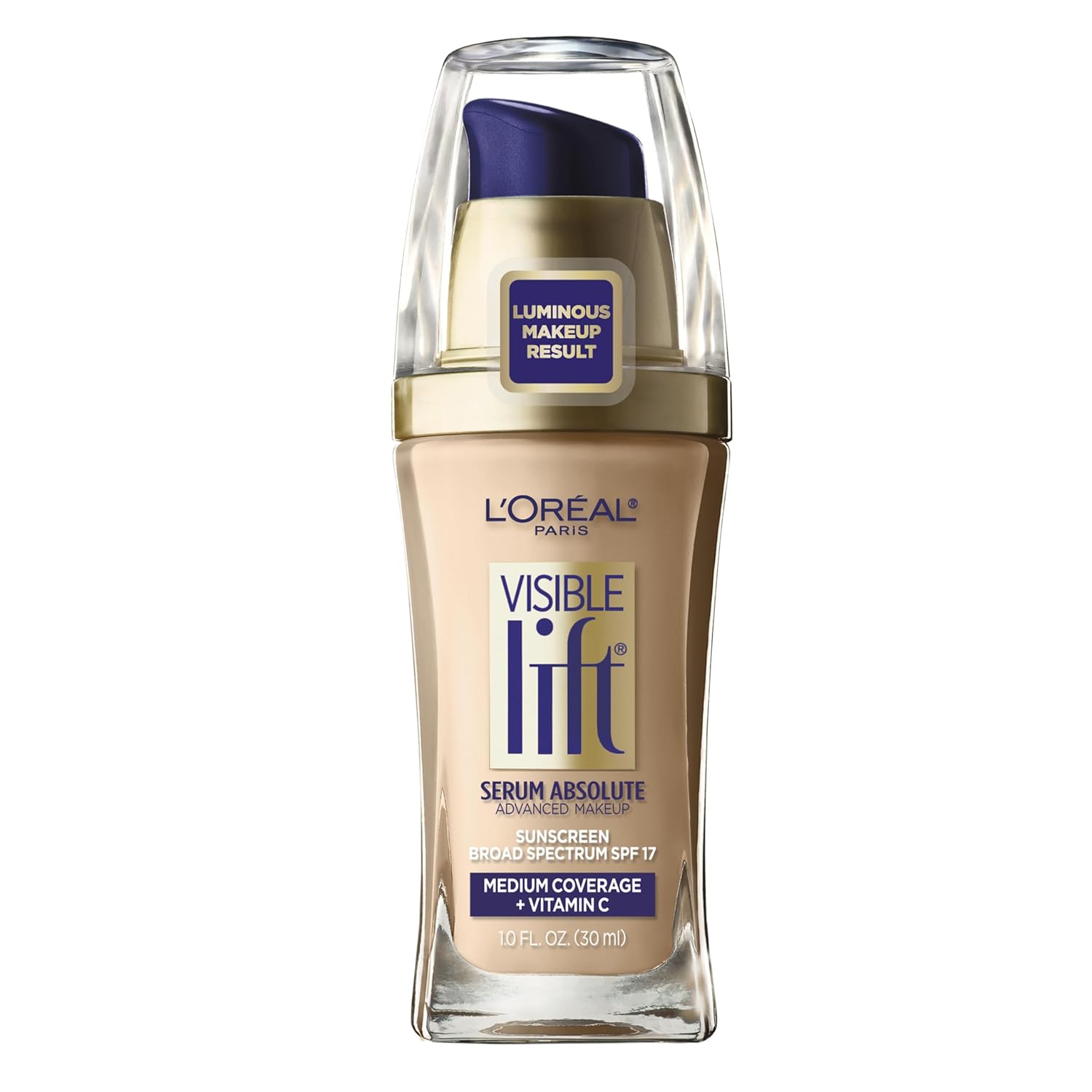 Suggest a better title and return a single title only Suggest a better title and return a single title only without any other comments: L'Oreal Paris Visible Lift Serum Absolute Foundation, Nude Beige, 1 Ounce