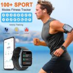 Smart Watch for Men Women(Answer/Make Calls), 2026 New 1.96" HD Smartwatch, Fitness Tracker with 110+ Sport Modes, IP68 Waterproof Pedometer, Heart Rate/Sleep/Step Monitor for Android iOS, Black - Image 6