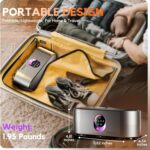 Portable Clothes Dryer, Clothes Dryer Hold 12 Items Up, With Time Setting、Remote Control, Portable Dryers For Laundry, Apartments, RV, Travel, Low noise、Energy Saving (Grey) - Image 3