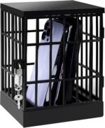 Gemaxvoled Cell Phone Jail Lock Box, Mobile Phones Prison Lockable Cage for Classroom Family Time Party