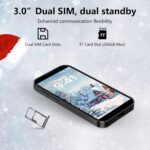 BLKE Mini Phone 3.0" HD Touch Screen Mini Smartphone World's Smallest Unlocked Android Compact Mobile Phone for Students Cell Phone App Download WiFi GPS Face lD 2GB+16GB Orange - Image 7