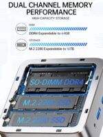 GMKtec Mini PC Ryzen 5 3500U 1TB NVMe SSD 16GB DDR4 2.5GbE NIC LAN Office Home Desktop Computers, HTPC Proxmox, HDMI 2.1, USB-C, DP Triple 4K Display Nucbox G10 - Image 4