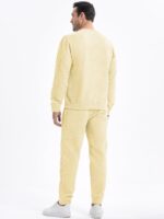 JMIERR Men's 2 Piece Outfits Knit Jacquard Pullover Sweatshirt Tracksuit & Joggers Sweatpants Sweatsuit Sets with Pockets - Image 3