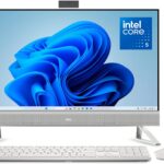 Dell 27 All-in-One Desktop ec27250-27-inch FHD (1920 x 1080) Display, Intel Core 5 Processor 120U, Intel Graphics, 16GB DDR5 RAM, 512GB SSD, Windows 11 Home, Onsite Service - White