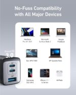 Anker Charger, 65W 3-Port Fast Compact Foldable USB C Charger Block for MacBook Pro/Air, iPad Pro, Galaxy S20, Dell XPS 13, Note 20/10+, iPhone 17 Series, Steam Deck, and More - Image 7