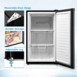 Midea MRU03M2ABB Upright Freezer, 3.0 Cubic Feet Mini Freezer, For Kitchen Apartment Office Basement or Dormitory, Black - Image 2