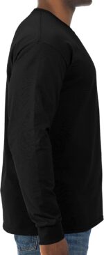 Jerzees Mens Dri-Power Cotton Blend Long Sleeve Tees, Moisture Wicking, Odor Protection, UPF 30+, Sizes S-3x - Image 2