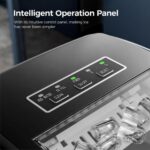 Ice Makers Countertop,26Lbs/24H,9 Cubes in 6 Mins,Portable Ice Maker Machine with Self-Cleaning,2 Sizes of Bullet Ice,Perfect for Home Kitchen(Black) - Image 3