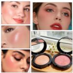 Suggest a better title and return a single title only without any other comments: K'APEINE Baked Blush, Single Powder Pink Blush for Cheeks Shimmer Silky Smooth Pressed Powder Blushes Blendable Highly Pigment Makeup Palette Long-Lasting Face Makeup for Women Festivals-01# - Image 7