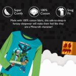 Minecraft Boys' 6-Piece Cotton Pajama Set, Matching Snug-fit Shirt & Pants, Soft & Cute for Kids - Image 6