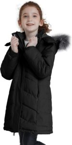 ZSHOW Girls' Winter Coat Insulated Long Quilted Puffer Jacket Warm Hooded Parka Snow Coats - Image 3