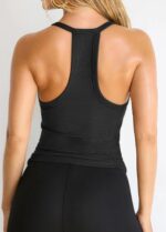 iGENJUN Workout Tops for Women Racerback Basic Tank Summer 2025 Camisole V Neck Slim Fit Ribbed Sleeveless - Image 3