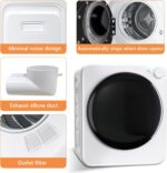 Portable Washer and Dryer Combo Set, 17 Lbs Full-Automatic Washing Machine and 1.8 Cu.Ft Portable Clothes Dryer, Compact Washer and Dryer with Stainless Steel Inner Tub, for Apt, Dorm, Home - Image 3