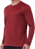 6 Pack Men's Quick Dry Long Sleeve Shirts UPF 50+ UV Sun Protection SPF Shirt Moisture Wicking T-Shirt for Casual Workout - Image 3