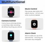 Smart Watch for Men Women (Answer/Make Call), 1.95" Touch Screen Fitness Tracker with Heart Rate/Sleep Monitor, IP68 Waterproof Smartwatch for Android iOS, Fitness Watch with 120+ Sports Modes, Black - Image 5