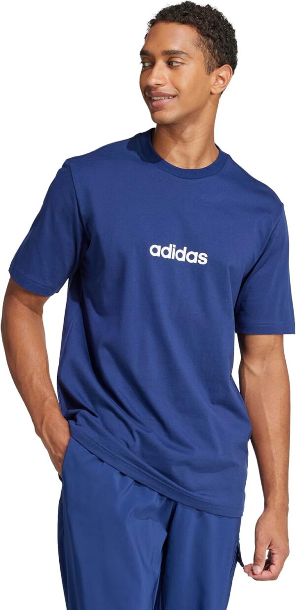 Adidas Mens Essentials Linear Single Jersey T-Shirt