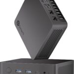 Getorli Mini PC, Dual LAN AMD Ryzen 7 8745HS (Max 4.9GHz), Mini Computers 32GB DDR5 RAM 1TB SSD, Mini Desktop Computer 4K 120Hz Displays/HDMI/Type-C/USB Ports/RJ45/WiFi 6/BT5.3 for Home/Office/Games