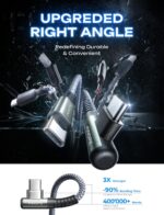 AINOPE USB C to USB C Cable 60W 2Pack 6.6ft C to C Cable Fast Charging Type C Charger Fast Charging Right Angle Sideways Phone Charger USBC - USBC for iPhone 17 Pro Max 16 Accessories Samsung S25 iPad - Image 2