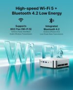 ACEMAGIC K1 Mini PC AMD Ryzen 4300U (Up to 3.7GHz), 8GB DDR4 256GB SSD, Mini Computer with Radeon Graphics, 4K Triple Display USB-C 28W Performance, Ethernet VESA, WiFi/BT, Business & Home Office - Image 5