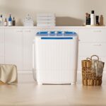INTERGREAT Portable Washer and Dryer, 16 lbs Mini Small Washing Machine Combo with Spin Dryer, Compact Twin Tub Laundry Washer Machine for Apartments, Dorm, Rv, Camping, Blue - Image 9