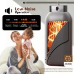 Portable Clothes Dryer, Clothes Dryer Hold 12 Items Up, With Time Setting、Remote Control, Portable Dryers For Laundry, Apartments, RV, Travel, Low noise、Energy Saving (Grey) - Image 7