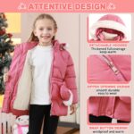 3T 4T 5T 6T Toddler Girls Winter Coat Jacket Outwear Clothes Warm Overcoat Snowsuit Puffer Parka Fur Lined Hood Kids - Image 2